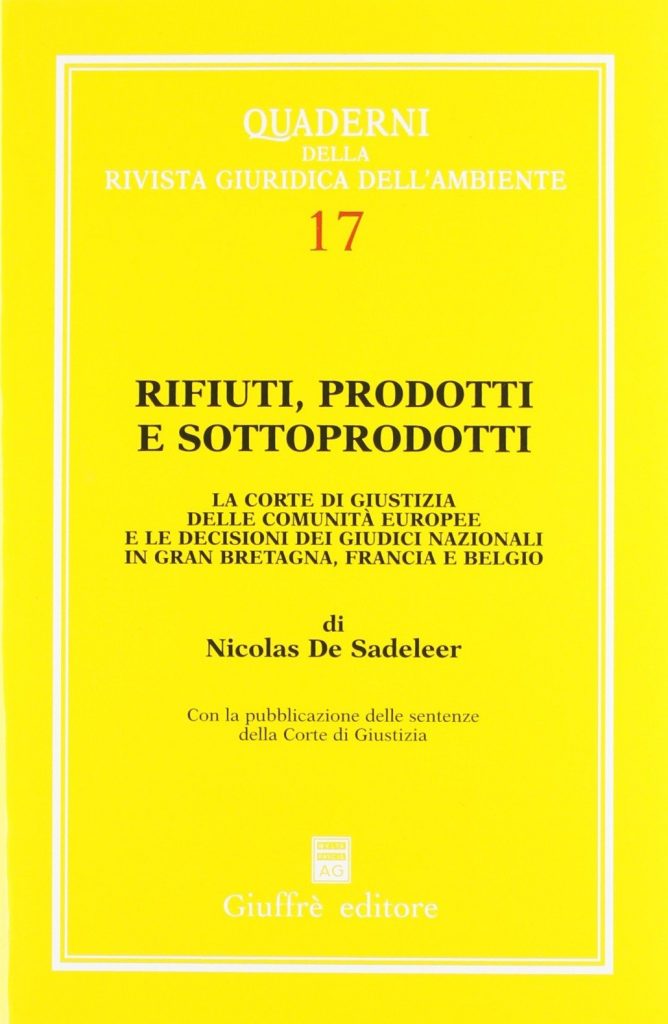 Book Cover: Rifiuti, Prodotti e Sottoprodotti